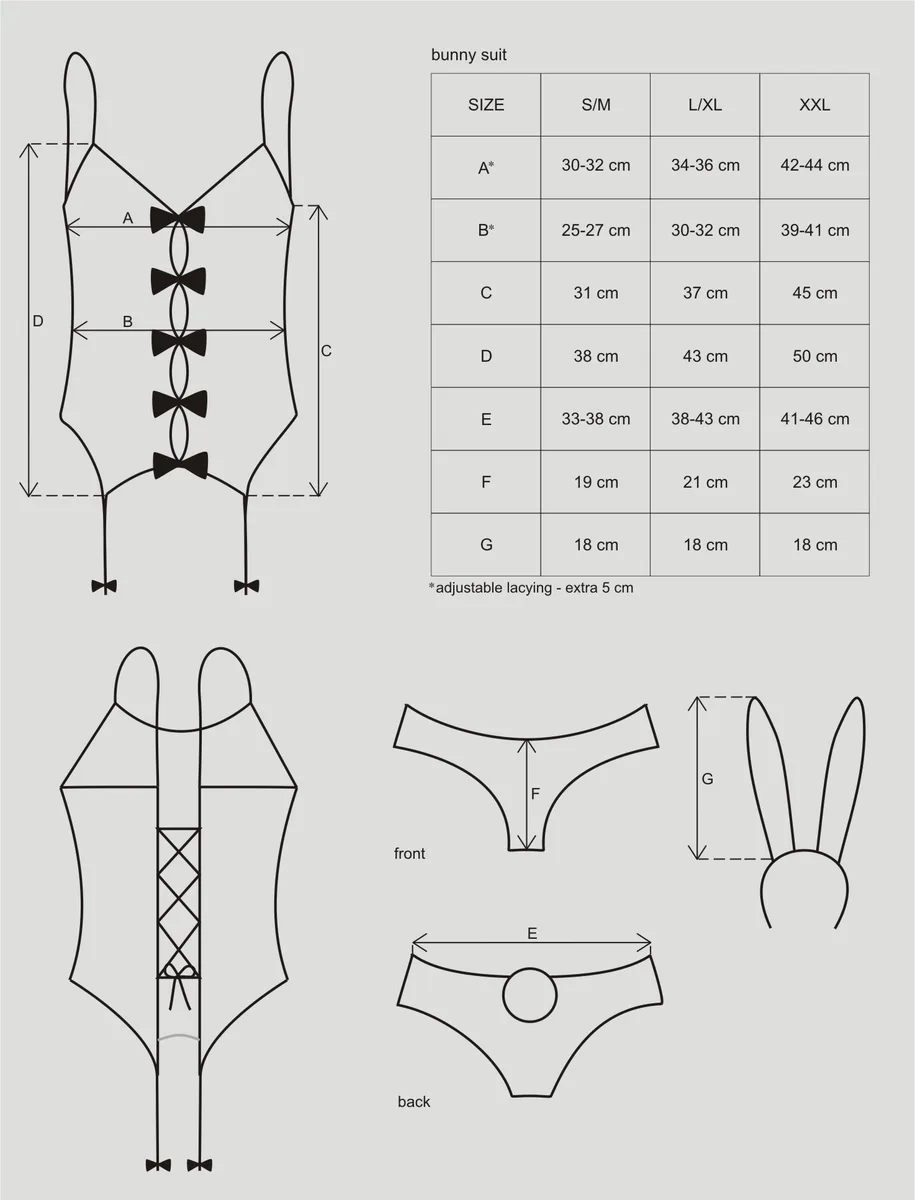 Палав костюм на зайче Obsessive Bunny suit