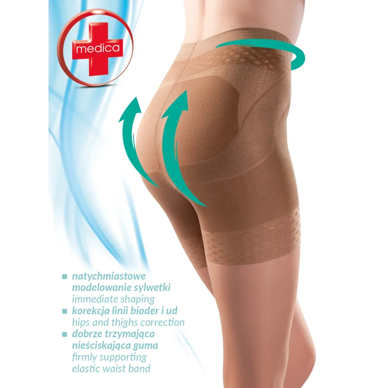 Медицински чорапогащник със стягащ ефект 40 den Gabriella Medica push up 40 den 128