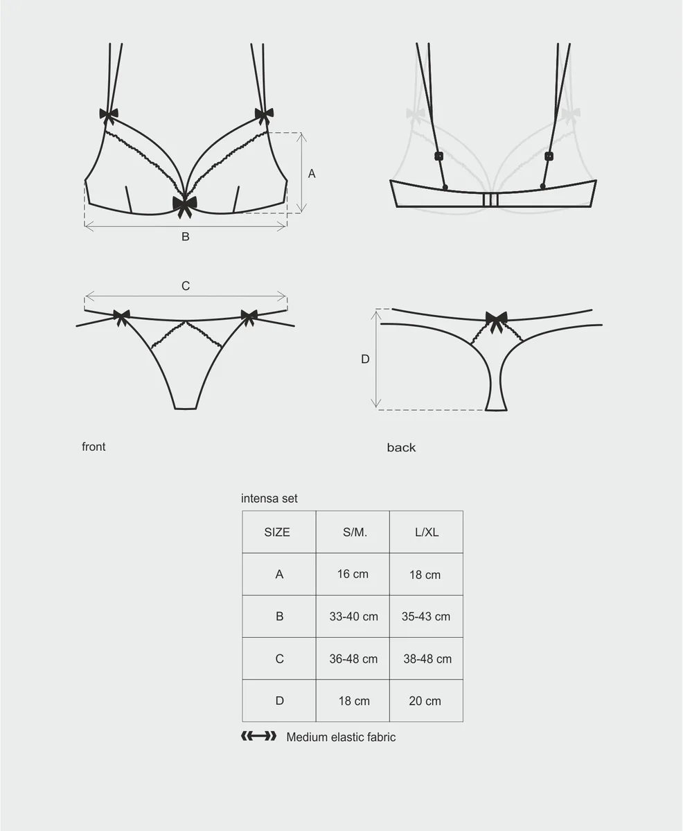 Комплект Obsessive Intensa set