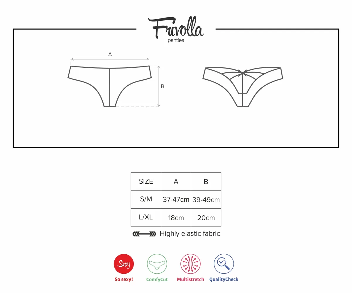 Неустоима дантелена бикина с ленти Obsessive Frivolla