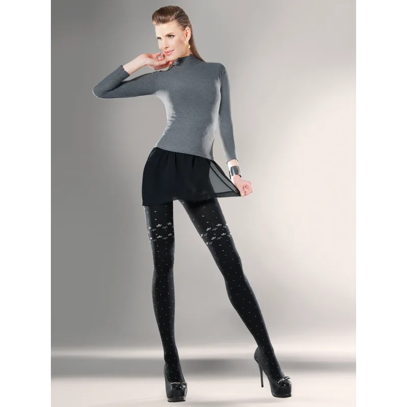 Плътен фигурален чорапогащник 3D Gabriella Dana 390