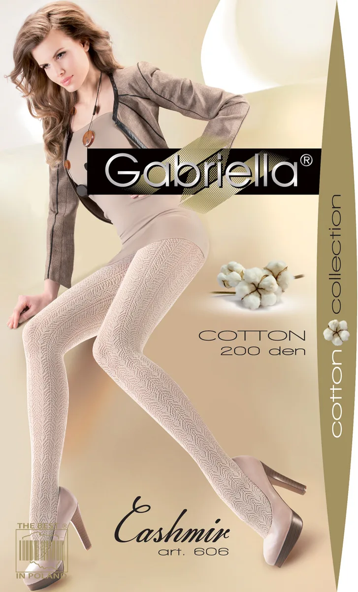 Кашмирен фигурален чорапогащник Gabriella  Cashmir 337