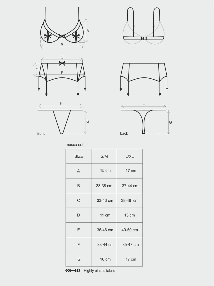Секси комплект Obsessive Musca set